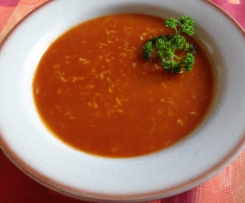 Rajská polévka s rýží