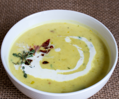 Pórkovo-smetanová polévka