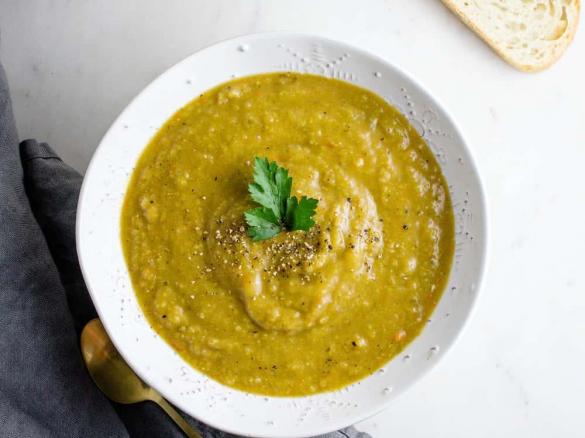 Krémová hrachová polévka