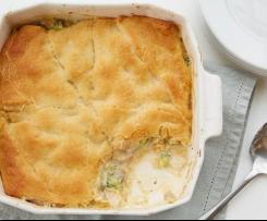 Gratinované kuřátko s houbami