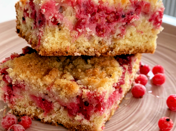 rybízový drobenkový koláč - z německého receptu