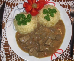 Dušená játra na červeném víně