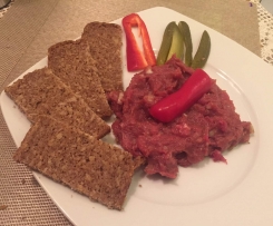 Tatarský biftek namíchaný