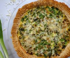 Quiche s medvědím česnekem