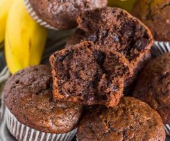 Kakaovo-banánové muffiny