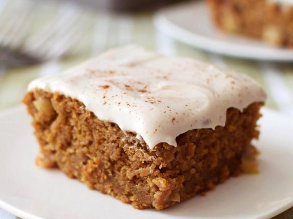 Dýňovo-jablečný koláč s ovesnými vločkami