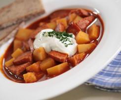 Pivní gulášová polévka