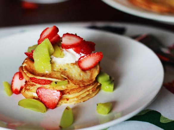 Vláčné tvarohové lívance