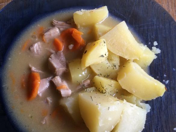 Krůtí maso s mrkví