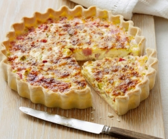 Francouzský slaný koláč (Quiche Lorraine)