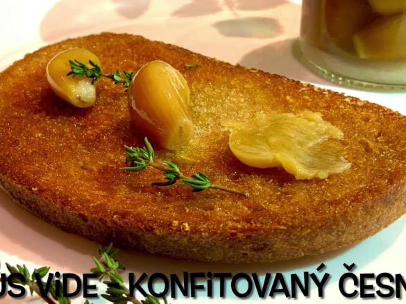 Konfitovaný česnek Souse vide