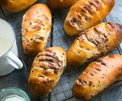 Francouzské mléčné houstičky s čokoládovými lupínky