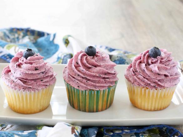 Ostružinové cupcaky