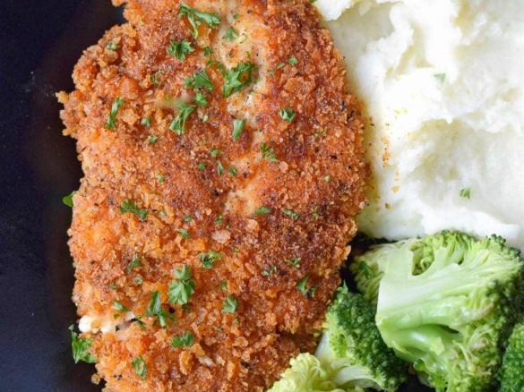 Řízky v parmazánové strouhance