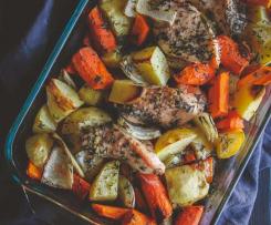 Kuře s bramborem a zeleninou