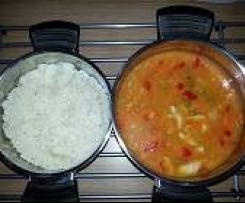 Prsní kuřecí maso se sladkokyselou omáčkou s rýží