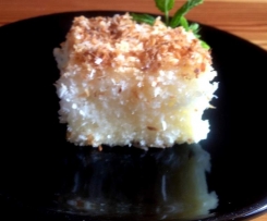 Kokosový koláč se smetanou