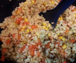 Bulgur s dušenou zeleninou a houbami