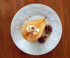 Hrušky plněné čokoládou