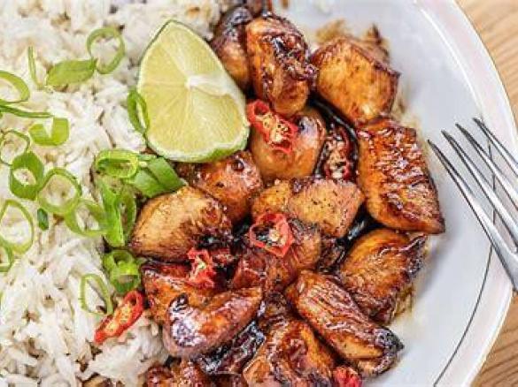 Medové kuře s basmati rýží