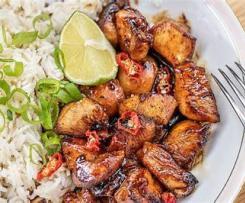 Medové kuře s basmati rýží