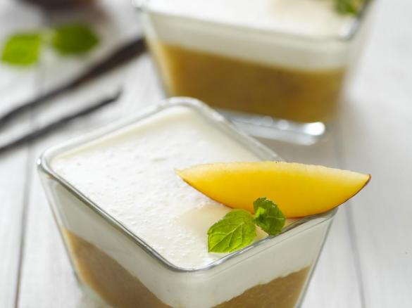 Vanilkové nebe s broskvovým přelivem