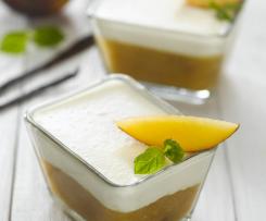 Vanilkové nebe s broskvovým přelivem