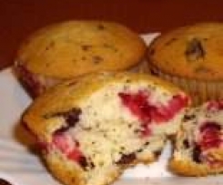 Šlehačkové muffiny s rybízem