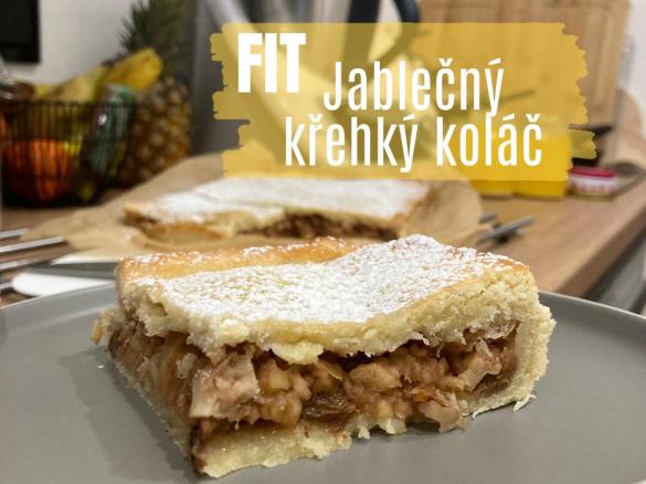 FIT Křehký jablečný koláč