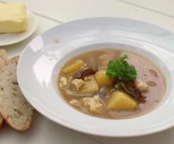 Kyselo z chlebového kvasu a čerstvých hub