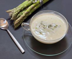 Chřestové cappuccino s křenovou pěnou