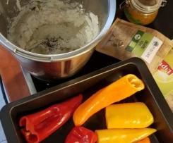 Plněné papriky smetanovým sýrem