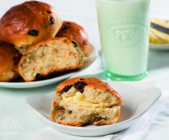 Sladká houska s rozinkami