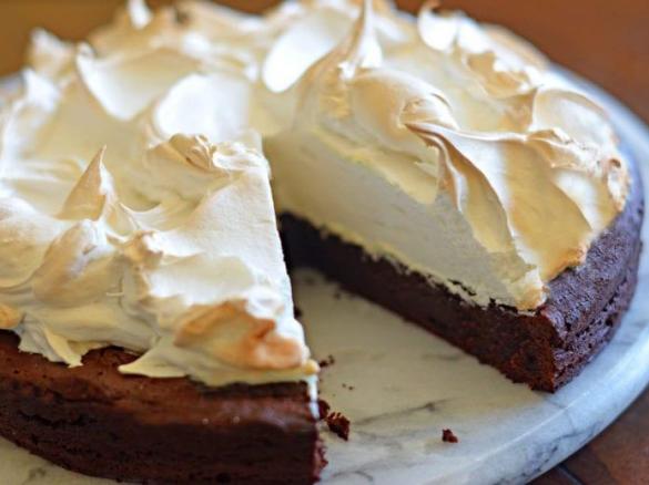 tvarohové řezy se sněhovou čepicí