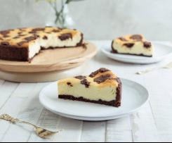 Strouhaný kakaový koláč s tvarohem