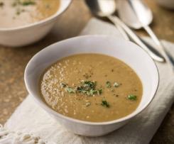 Polévka z kaštanů a fenyklu