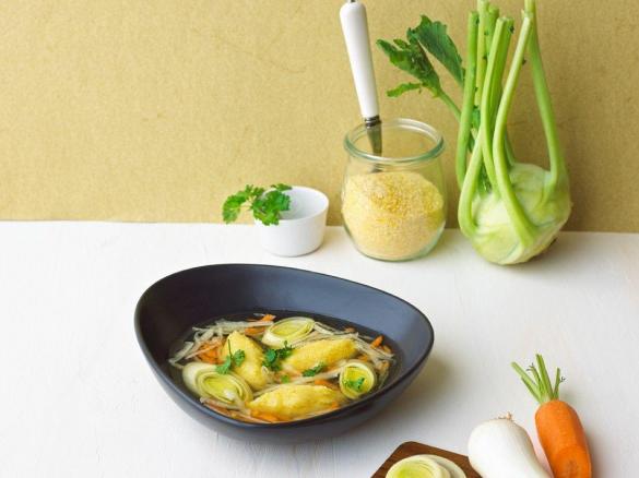 Zeleninová polévka se špaldou