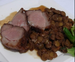 Nasolené vepřové s čočkou 