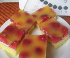 Piškot s ovocem a želé