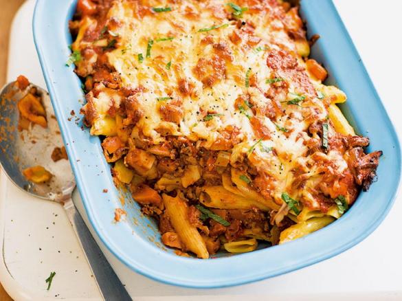 Zapečené boloňské těstoviny