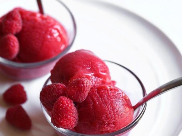 Malinový sorbet