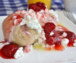 Ovocné knedlíky z tvarohového těsta