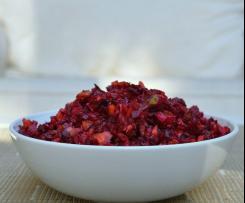 Salát z červené řepy a mungo klíčky