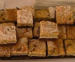 Rebarborový koláč s tvarohem - tříbarevný