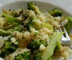 Brokolice na česneku s kuskusem