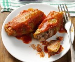 Plněná kapusta s rajskou omáčkou