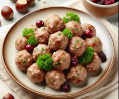 Kaštanovo-brusinkové krokety