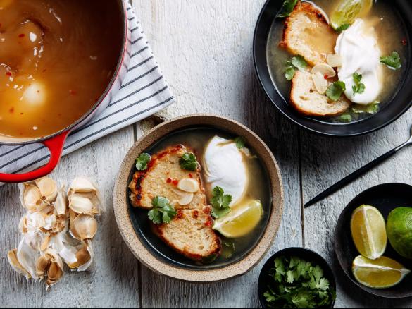 Česneková polévka