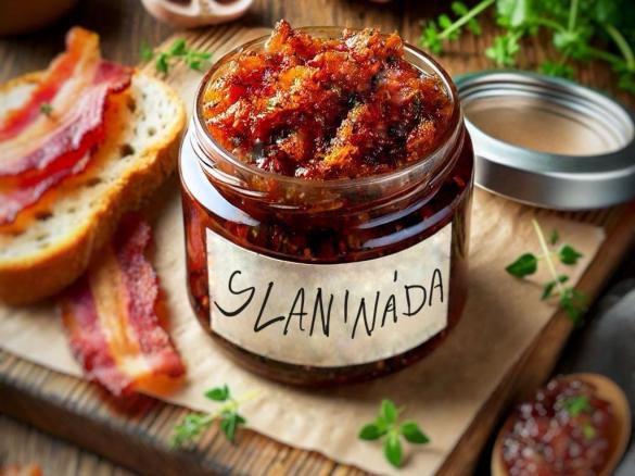 Slanináda s brusinkami