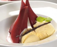 Hrušky v červeném víně 